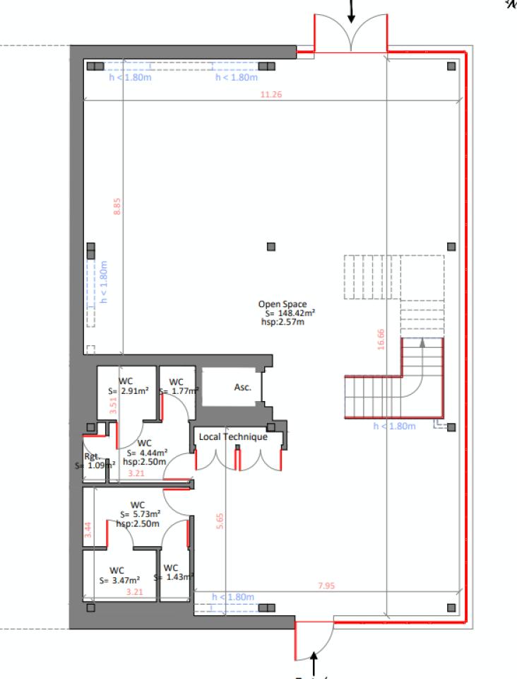 Bureau Villeneuve-d'Ascq 730m² Location bureau Villeneuve-d'Ascq Nord OLBUR2425856 1